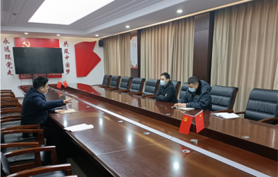 绍兴市生态环境局上虞分局局长胡四海一行到浙江吕氏贵宾会开展“三服务”工作